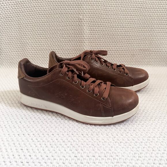KURU Other - Kuru Men's Roam Clove Brown Leather Classic Court Sneaker Gum Sole Heel Men 9.5